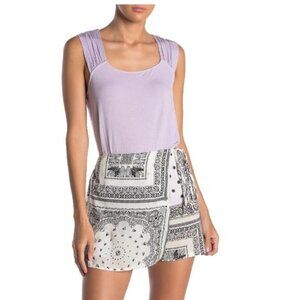 14th & Union Shirred Shoulder Tank Top